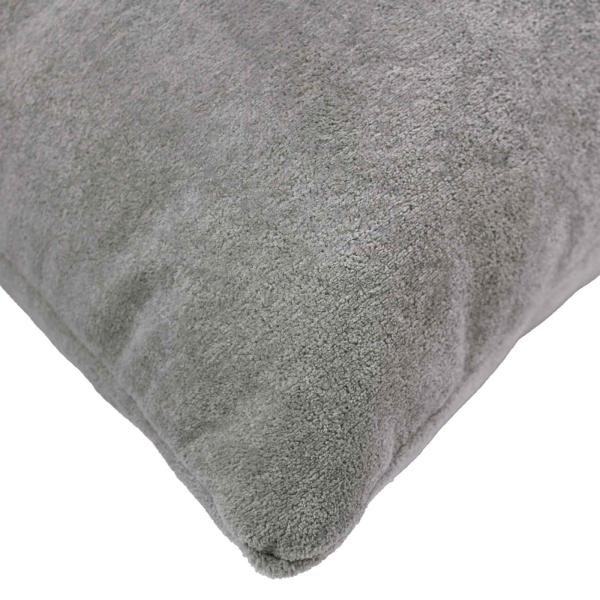 Wurfkissen 2 stk. HEERLEN Hellgrau 65 x 65 cm Mikrofaser Fleece