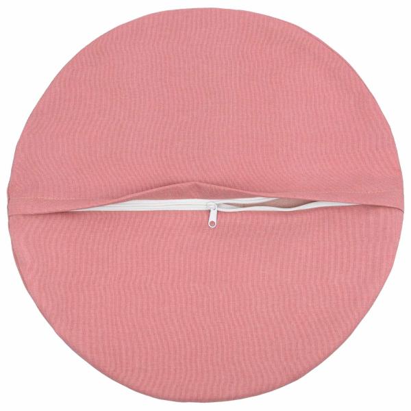 Wurfkissen 2 stk. HEERLEN Rosa Durchmesser 60 cm Stoff