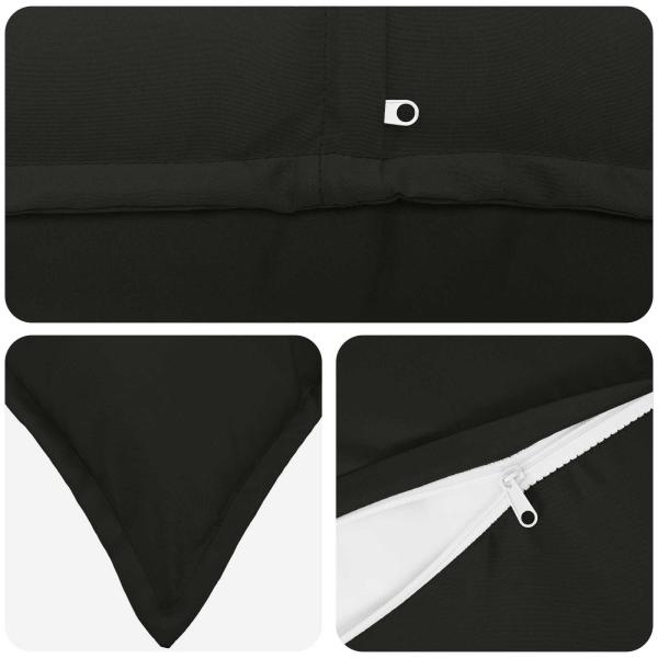 Wurfkissen 2 stk. HOUTEN Schwarz 50 x 50 cm Polyester