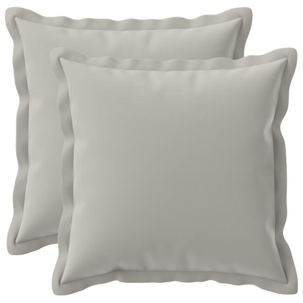 Wurfkissen 2 stk. HOUTEN Grau 40 x 40 cm Polyester