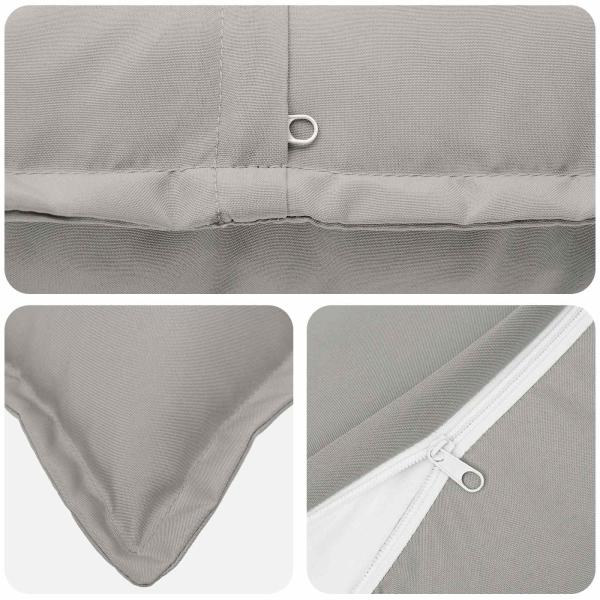 Wurfkissen 2 stk. HOUTEN Grau 40 x 40 cm Polyester