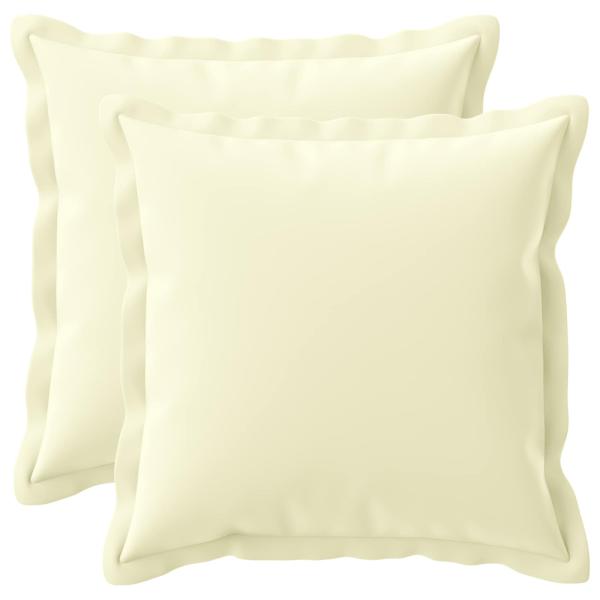 Wurfkissen 2 stk. HOUTEN Creme 40 x 40 cm Polyester