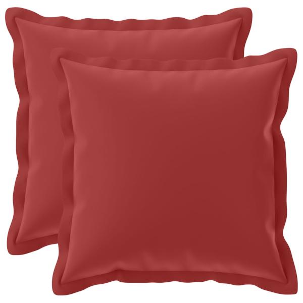 Wurfkissen 2 stk. HOUTEN Weinrot 30 x 30 cm Polyester