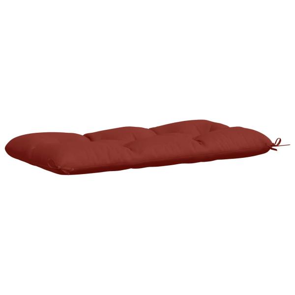 Bankkissen VIANEN 2 stk. 100 % Polyester Rot 110 x 60 x 12 cm