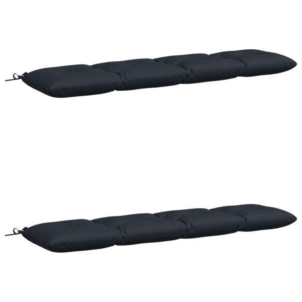 Bankkissen VIANEN 2 stk. 100 % Polyester Dunkelblau