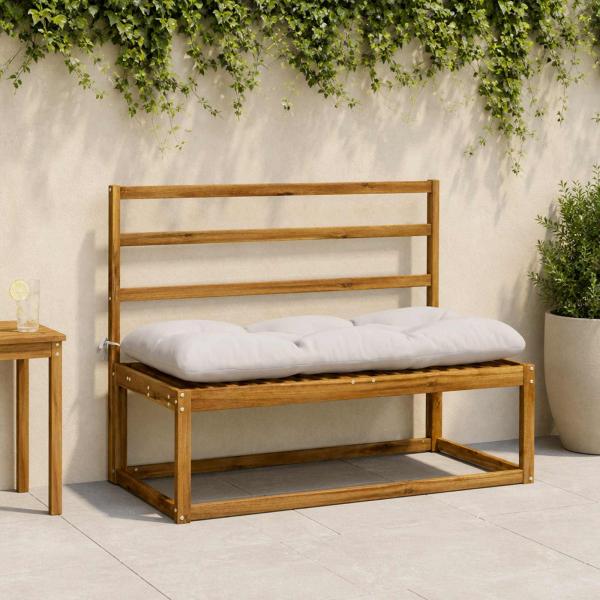 ARDEBO.de - Bankkissen VIANEN 2 stk. 100 % Polyester Weiß 120 x 50 x 12 cm