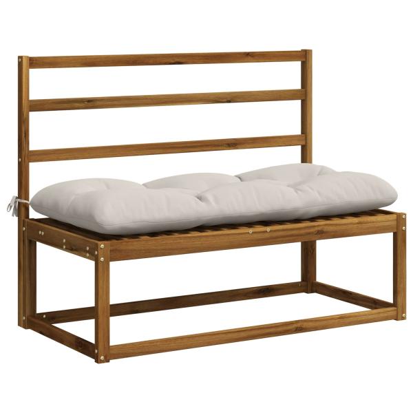 Bankkissen VIANEN 2 stk. 100 % Polyester Weiß 120 x 50 x 12 cm