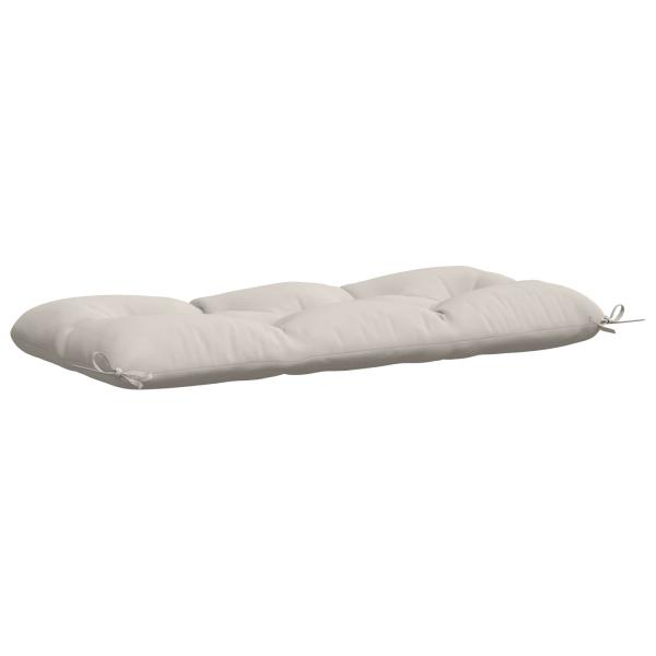 Bankkissen VIANEN 2 stk. 100 % Polyester Weiß 120 x 50 x 12 cm