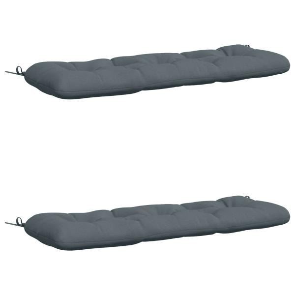Bankkissen VIANEN 2 stk. 100 % Polyester Blau 120 x 40 x 12 cm