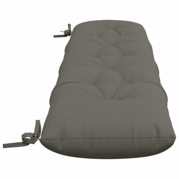 Bankkissen VIANEN 2 stk. 100 % Polyester Grau 150 x 30 x 12 cm