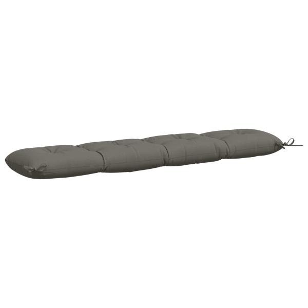 Bankkissen VIANEN 2 stk. 100 % Polyester Grau 150 x 30 x 12 cm