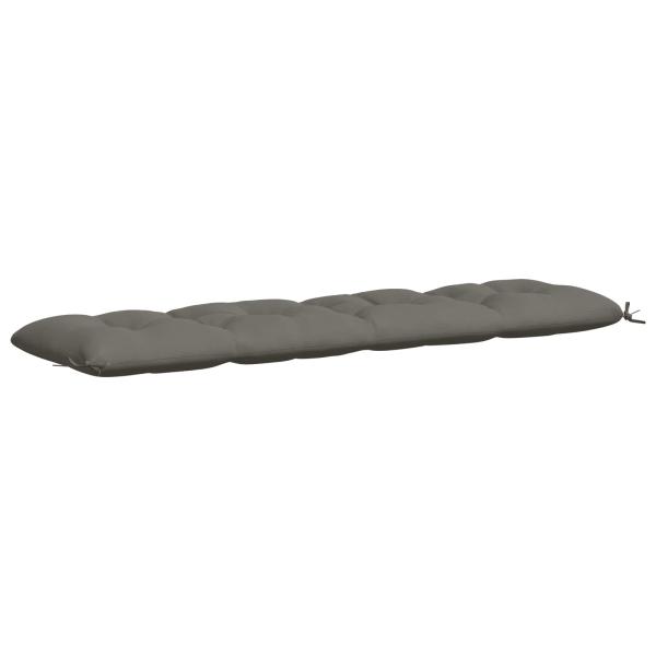 Bankkissen VIANEN 100 % Polyester Grau 200 x 50 x 12 cm