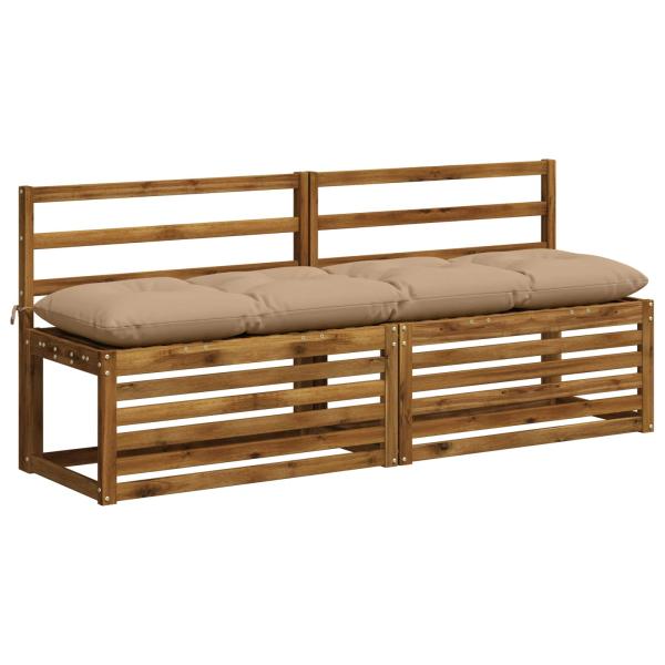 Bankkissen VIANEN 100 % Polyester Sand 160 x 40 x 12 cm