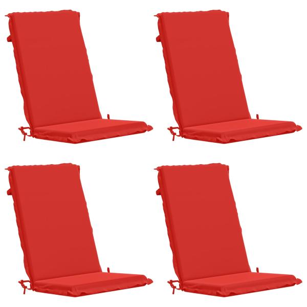 Hochlehner-Auflage GEMERT 4 stk. 100 % Polyester Rot