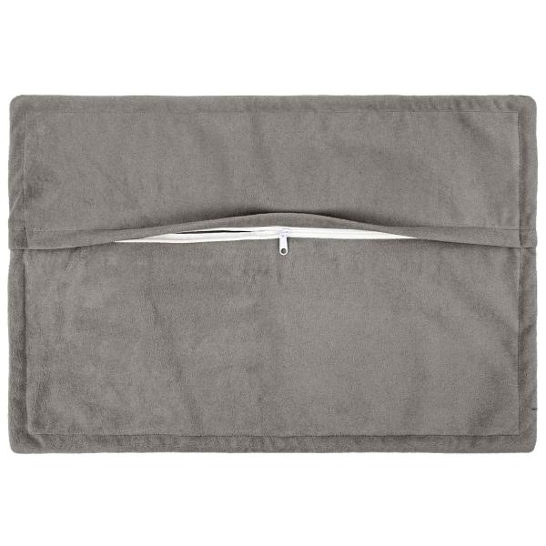 Wurfkissen 6 stk. HOUTEN Hellgrau 30 x 50 cm Mikrofaser Fleece