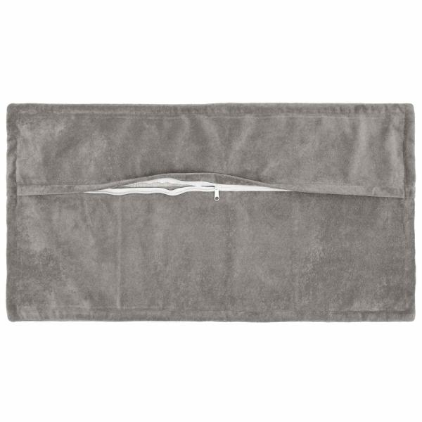 Wurfkissen 2 stk. HOUTEN Hellgrau 40 x 70 cm Mikrofaser Fleece
