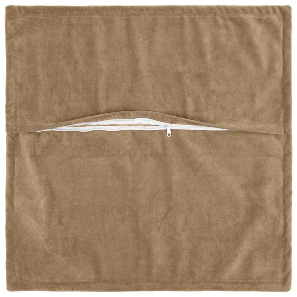Wurfkissen 2 stk. HOUTEN Taupe 65 x 65 cm Mikrofaser Fleece