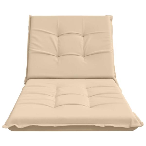 Sonnenliege Kissen GEMERT 100 % Polyester Creme 190 x 90 x 9 cm