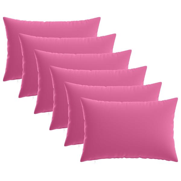 Wurfkissen 6 stk. HEERLEN Rosa 30 x 50 cm Polyester