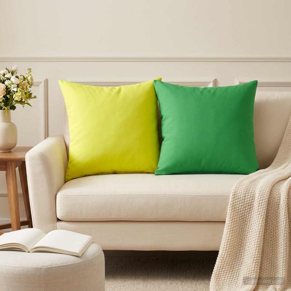 ARDEBO.de - Wurfkissen 6 stk. HEERLEN Grün 50 x 50 cm Polyester