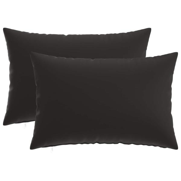 Wurfkissen 2 stk. HEERLEN Schwarz 50 x 80 cm Polyester