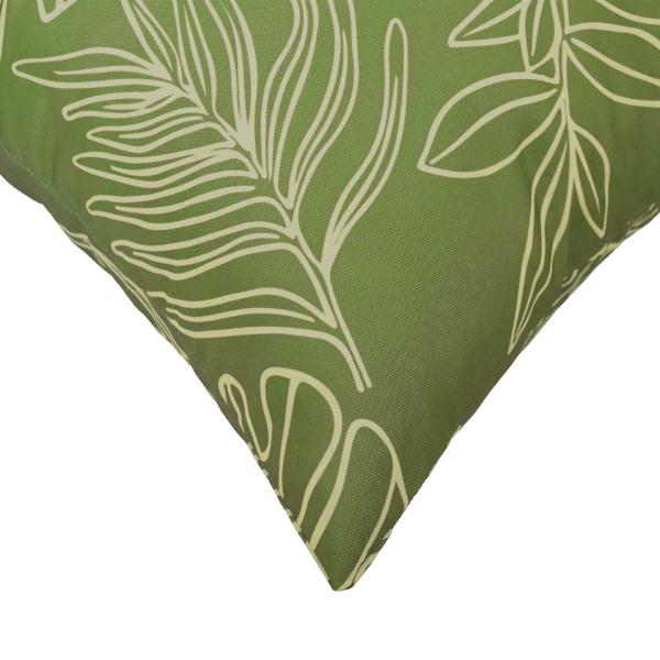 Wurfkissen 2 stk. HEERLEN Blattdesign 40 x 80 cm Polyester