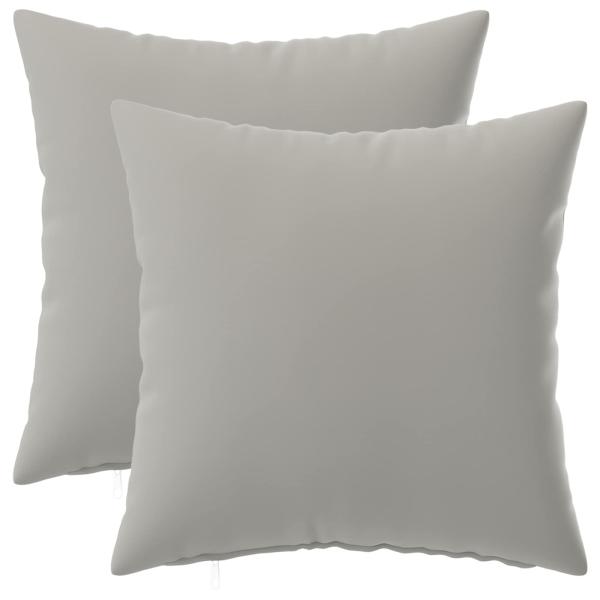 Wurfkissen 2 stk. HEERLEN Grau 40 x 40 cm Polyester