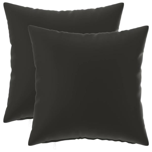Wurfkissen 2 stk. HEERLEN Schwarz 40 x 40 cm Polyester