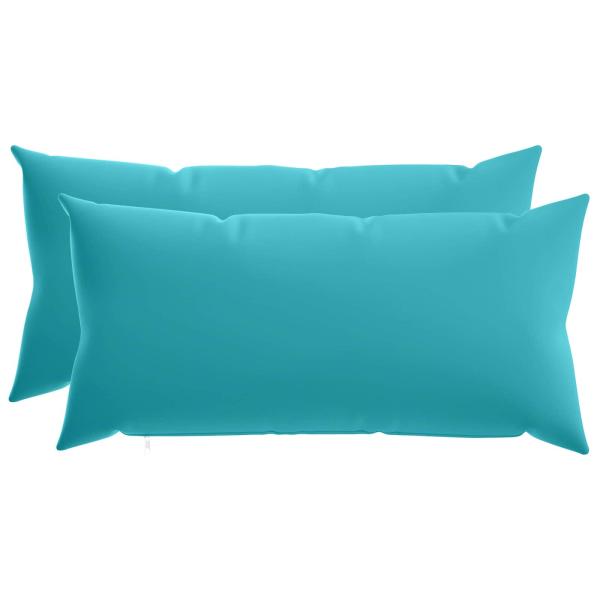 Wurfkissen 2 stk. HEERLEN Türkis 40 x 80 cm Polyester