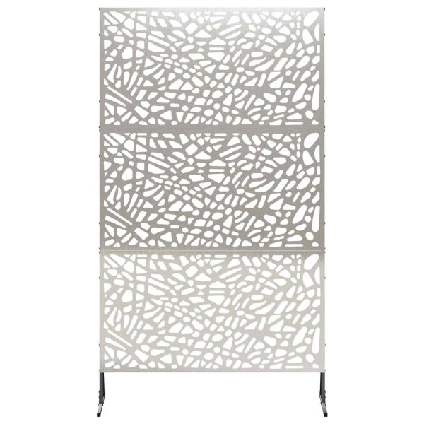 Sichtschutz 100 x 50 x 180 cm Edelstahl Silber