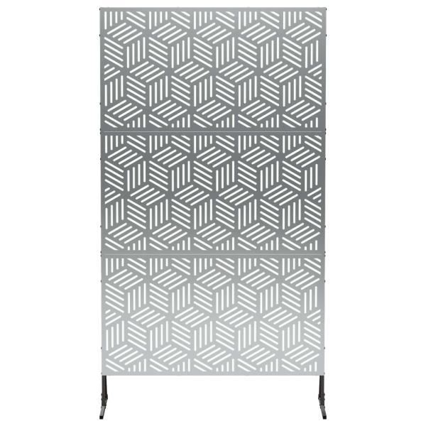 Sichtschutz 100 x 50 x 180 cm Verzinkter Stahl Silber