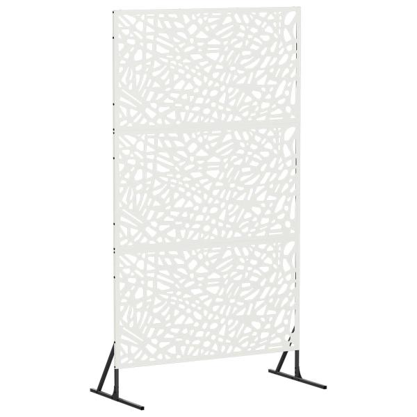 Sichtschutz 100 x 50 x 180 cm Stahl Weiß
