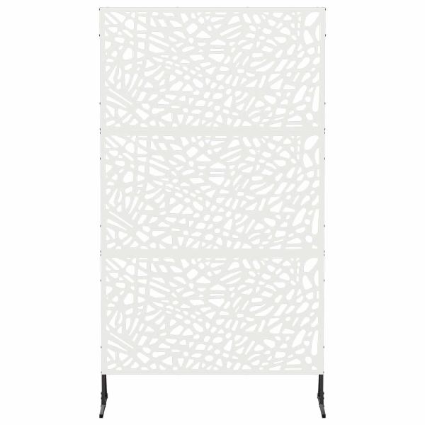 Sichtschutz 100 x 50 x 180 cm Stahl Weiß