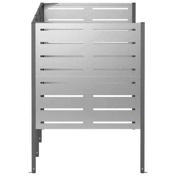 Mülltonnen-Sichtschutz 249 x 85 x 113 cm Verzinkter Stahl