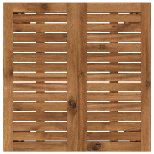 Gartenbar-Tisch LAREN Natur 60 x 60,5 x 105 cm