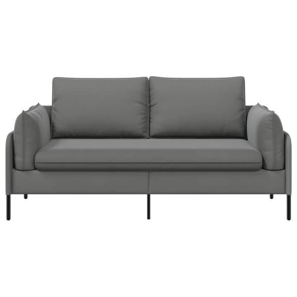 2-Sitzer Sofa 2-Sitzer Dunkelgrau 188 x 81 x 89 cm Samt