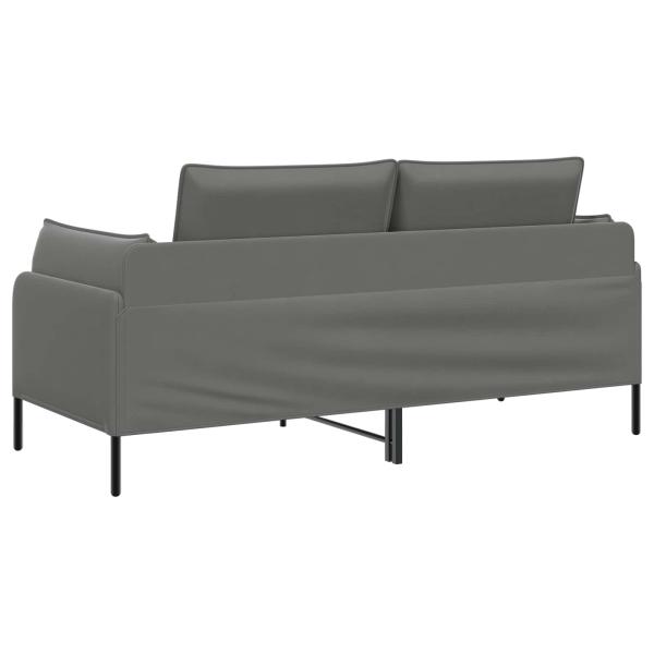 2-Sitzer Sofa 2-Sitzer Dunkelgrau 188 x 81 x 89 cm Samt
