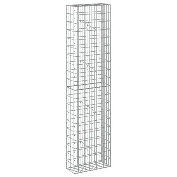 Gabione mit 5 mm Draht und 5x10 cm Maschen 50x20x200 cm