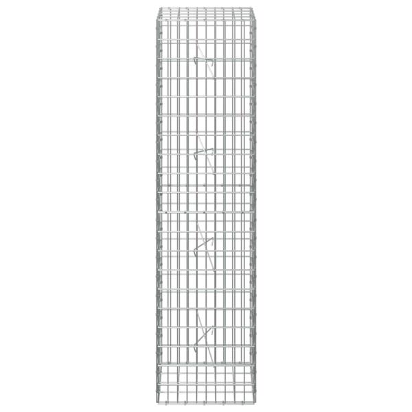 Gabione mit 5 mm Draht und 5x10 cm Maschen 50x20x200 cm