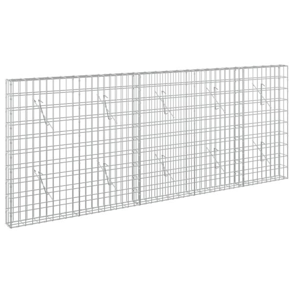 Gabione mit 5 mm Draht und 5x10 cm Maschen 250x10x100 cm