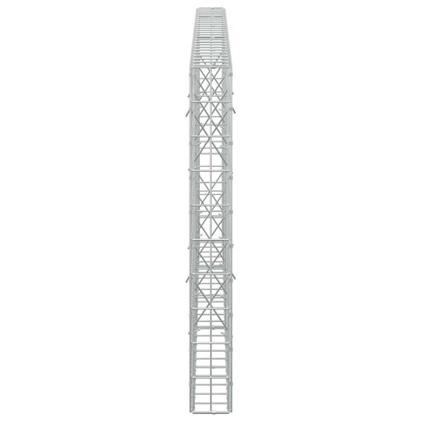 Gabione mit 5 mm Draht und 5x10 cm Maschen 250x10x100 cm