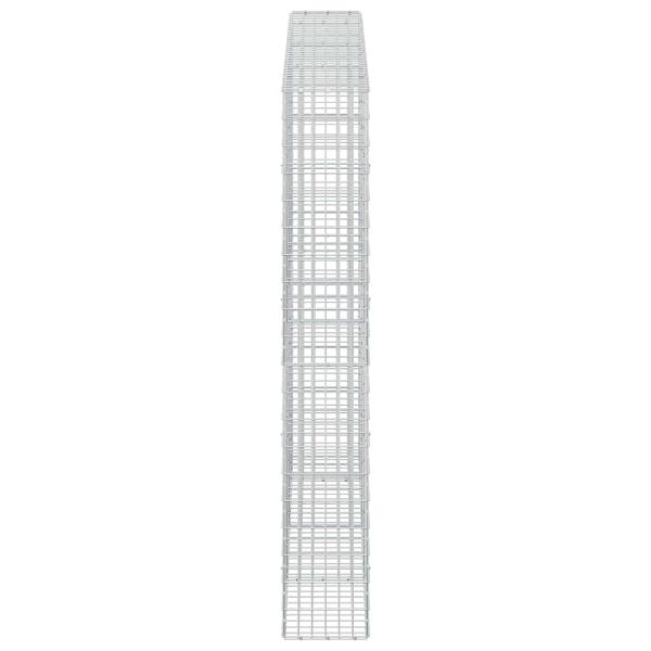 Gabione mit 5 mm Draht und 5x10 cm Maschen 350x30x200 cm