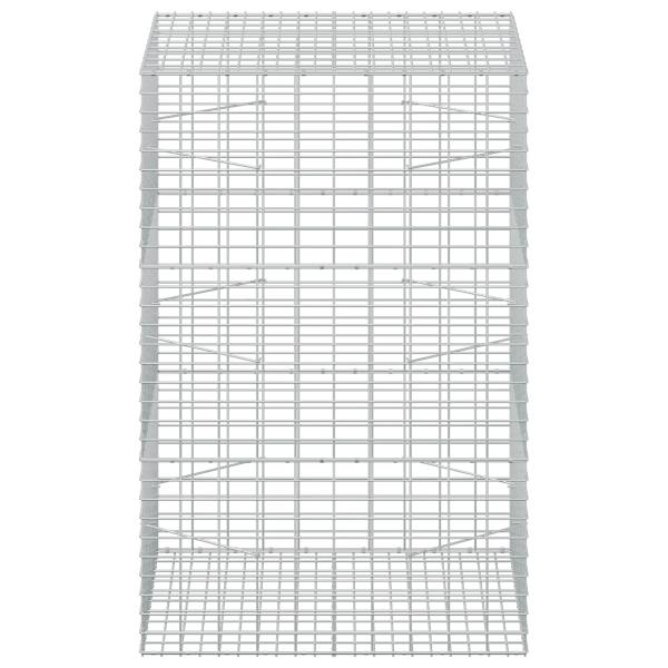 Gabione mit 5 mm Draht und 5x10 cm Maschen 100x100x150 cm