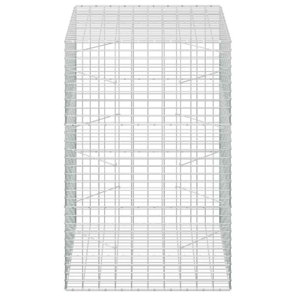 Gabione mit 5 mm Draht und 5x10 cm Maschen 100x100x150 cm
