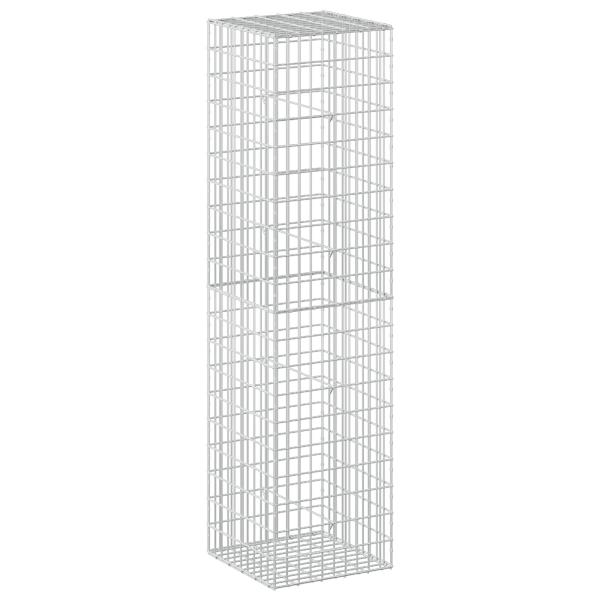 Gabione mit 5 mm Draht und 5x10 cm Maschen 50x50x200 cm