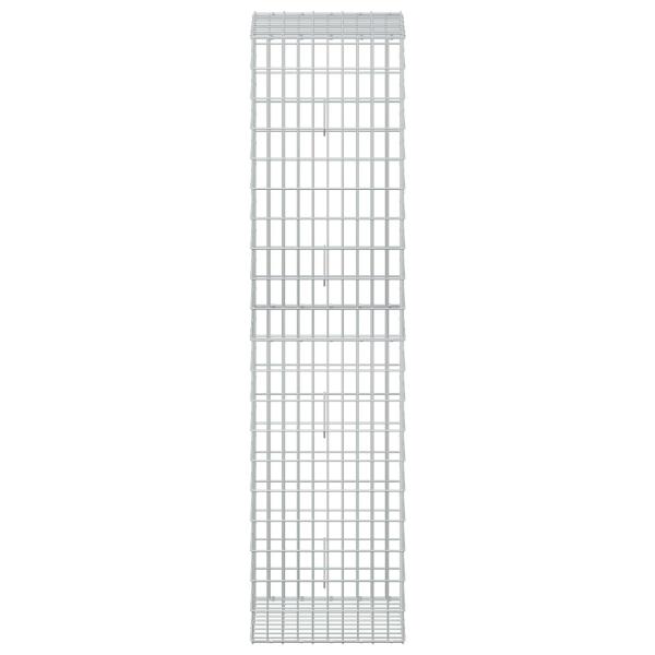 Gabione mit 5 mm Draht und 5x10 cm Maschen 50x50x200 cm