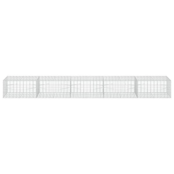 Gabione mit 5 mm Draht und 5x10 cm Maschen 500x100x50 cm