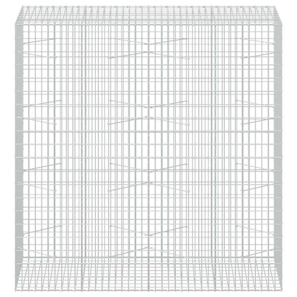 Gabione mit 5 mm Draht und 5x10 cm Maschen 200x100x200 cm