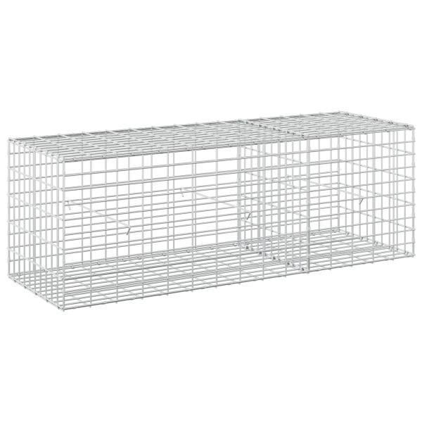 Gabione mit 5 mm Draht und 5x10 cm Maschen 150x50x50 cm