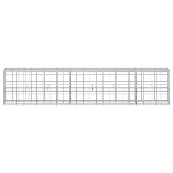 Gabione mit 5 mm Draht und 5x10 cm Maschen 250x30x50 cm